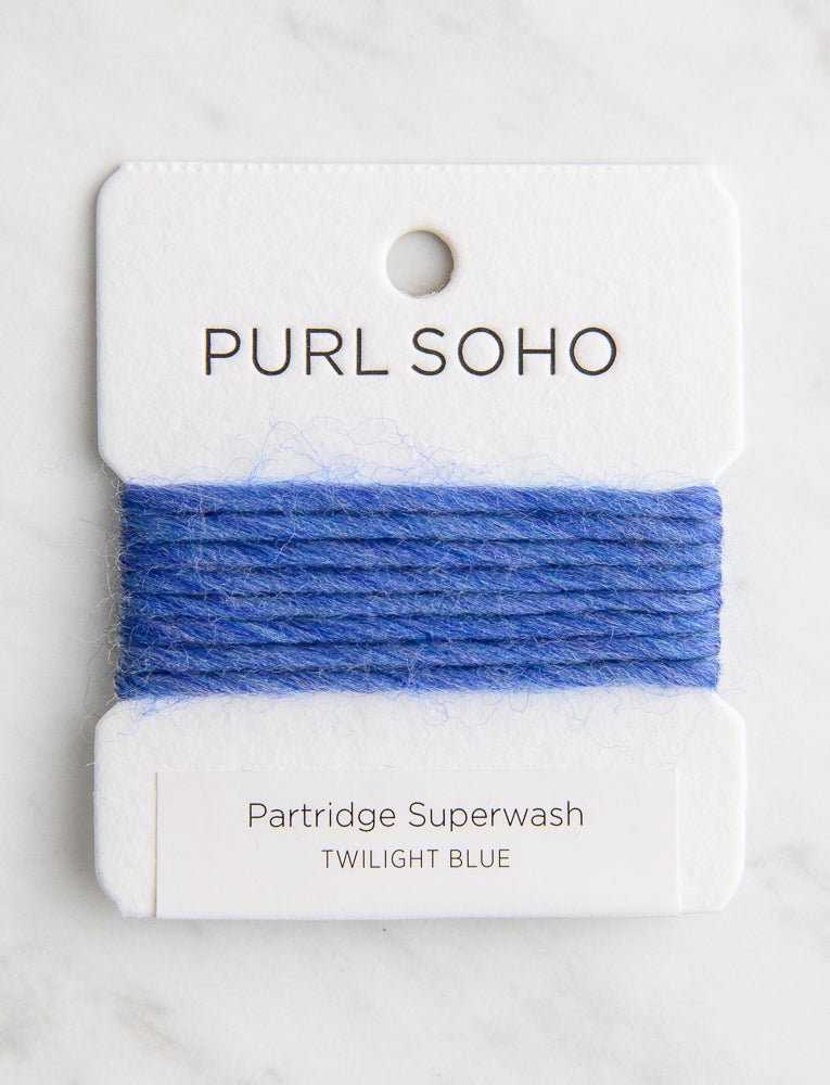 Partridge Superwash Color Cards, Twilight Blue