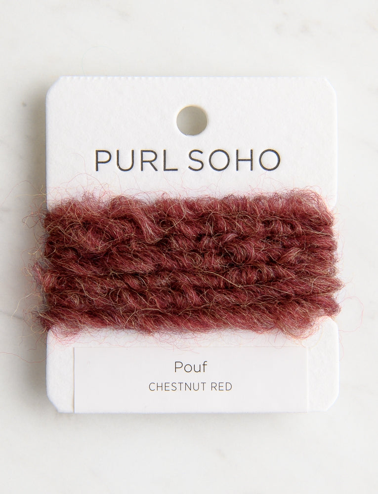Pouf Color Cards, Chestnut Red