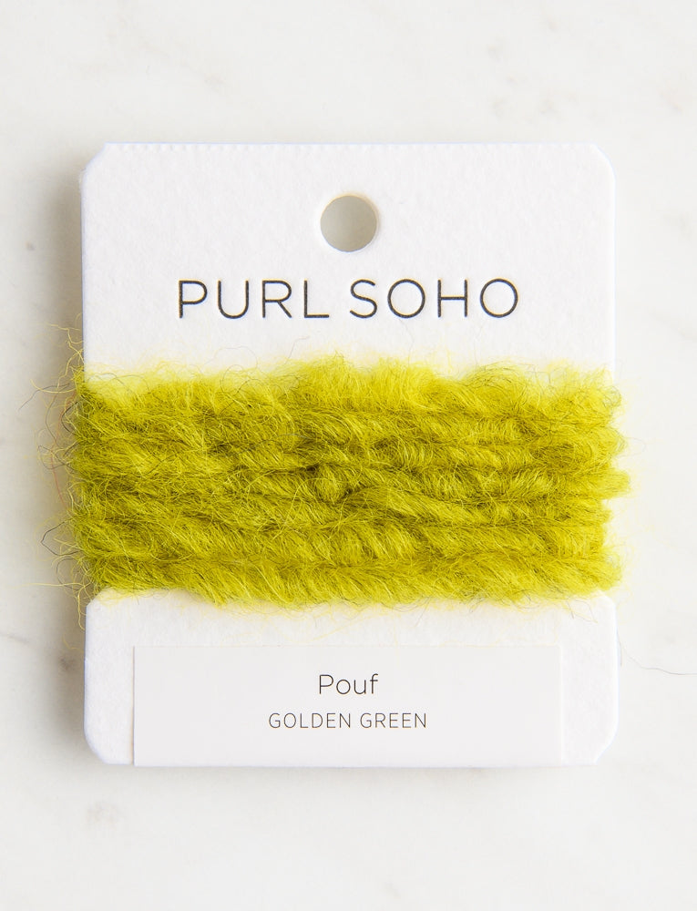 Pouf Color Cards, Golden Green