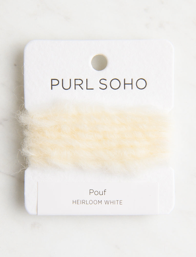 Pouf Color Cards, Heirloom White