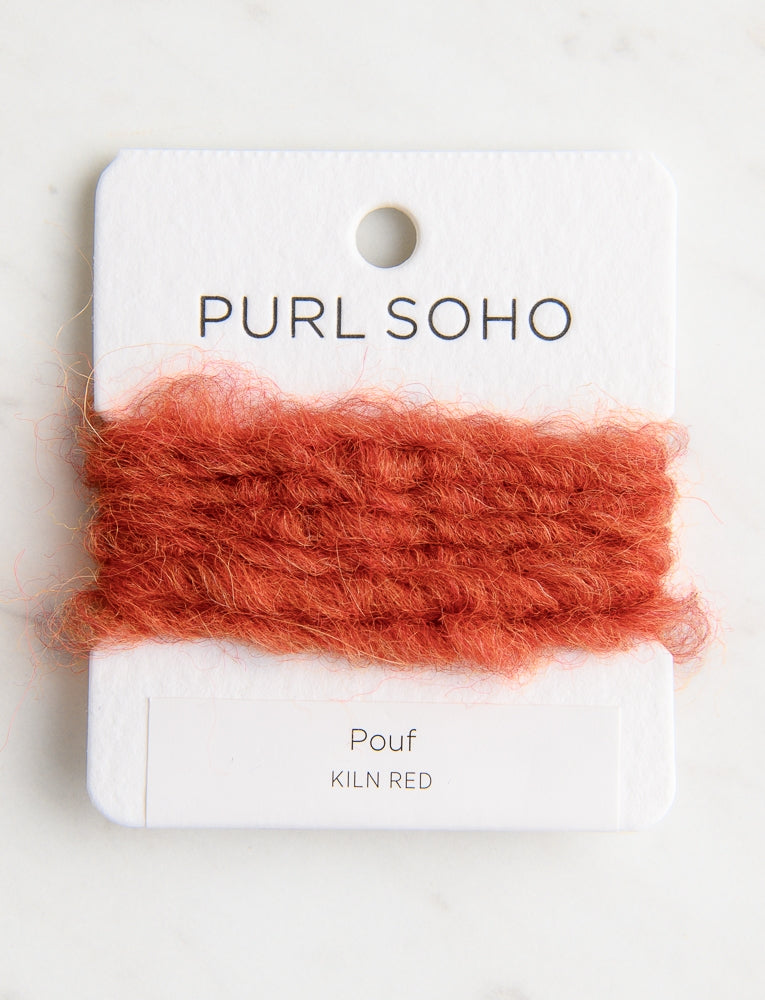 Pouf Color Cards, Kiln Red