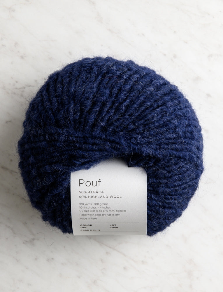 Pouf, Dark Denim