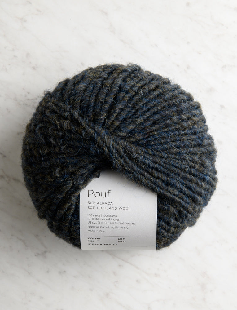 Pouf, Stillwater Blue
