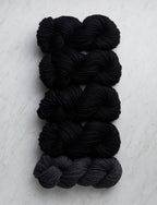 Bobble Sheep Pillow Bundle, Super Soft Merino, Soft Black
