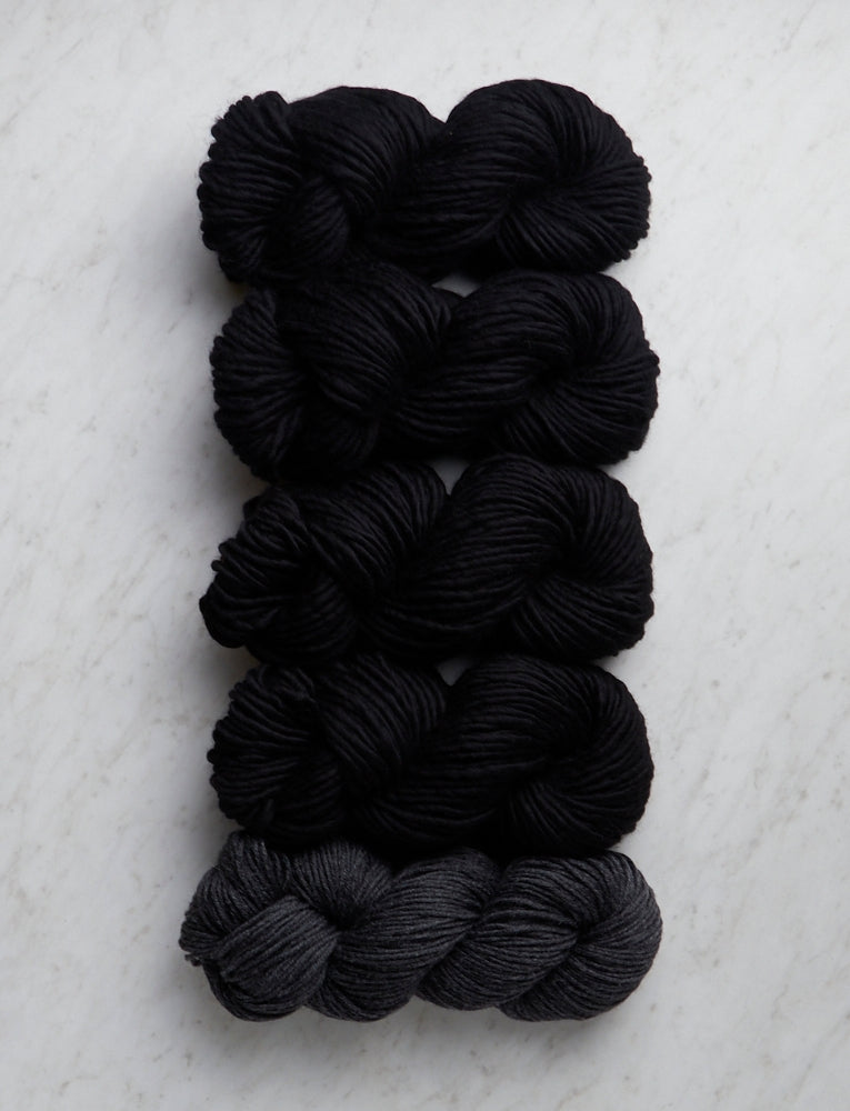 Bobble Sheep Pillow Bundle, Super Soft Merino, Soft Black