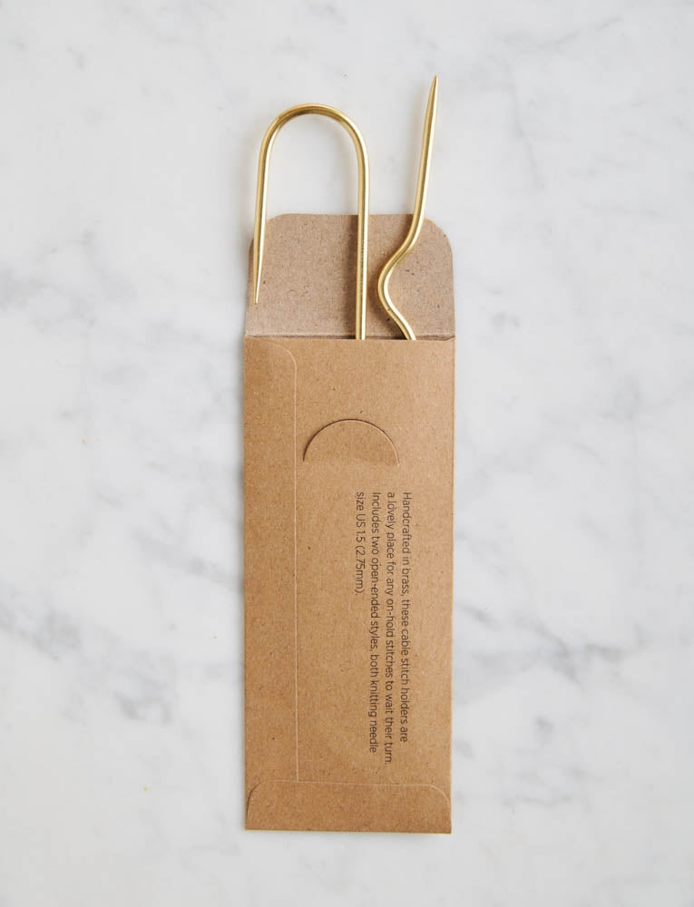 Brass Cable Stitch Holders
