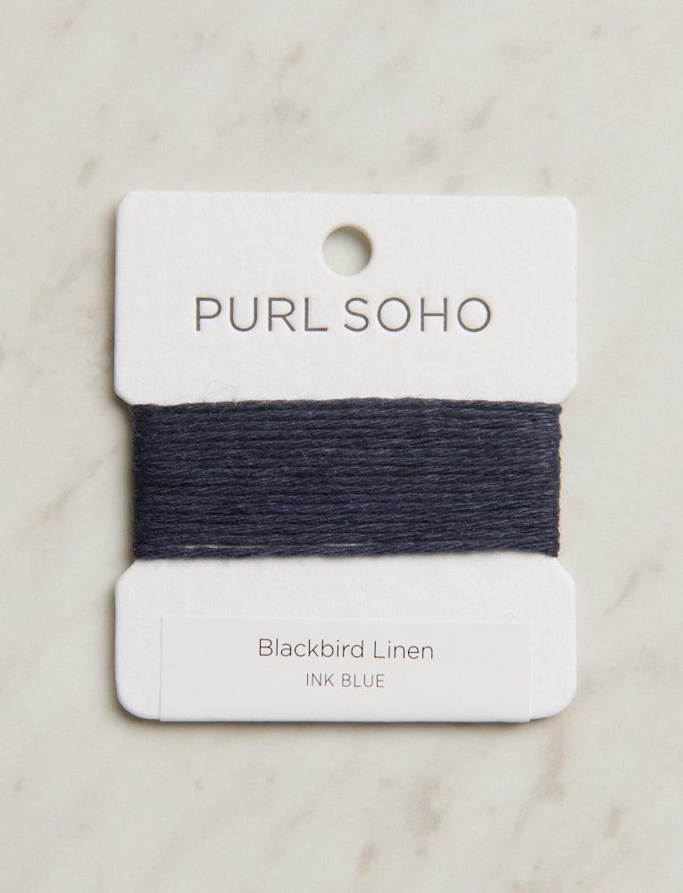 Blackbird Linen Color Cards, Ink Blue