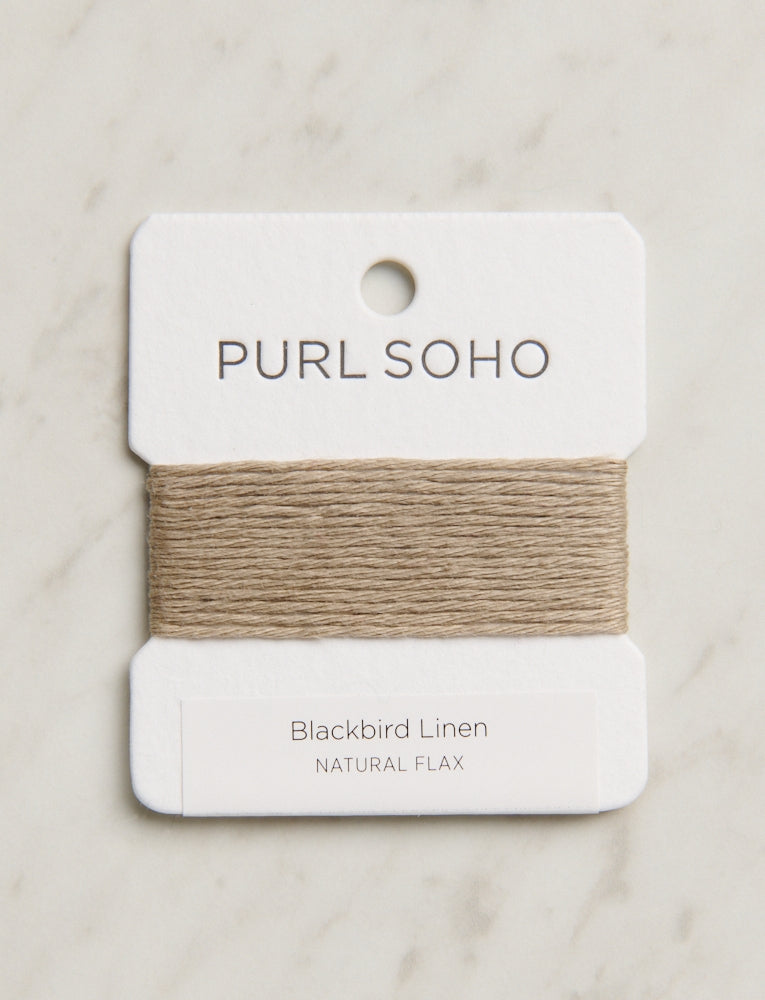Blackbird Linen Color Cards, Natural Flax