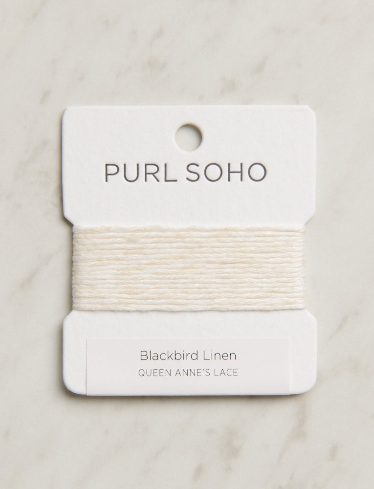 Blackbird Linen Color Cards, Queen Anne's Lace