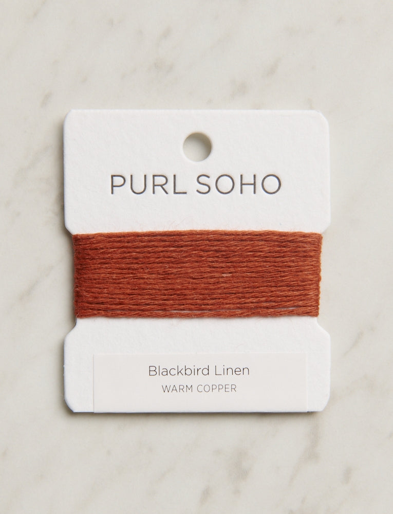 Blackbird Linen Color Cards, Warm Copper