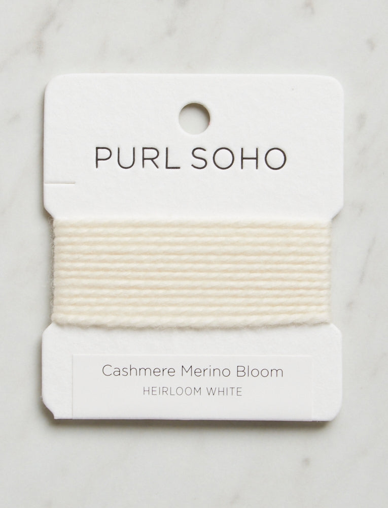 Cashmere Merino Bloom Color Cards, Heirloom White
