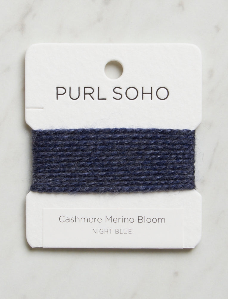 Cashmere Merino Bloom Color Cards, Night Blue