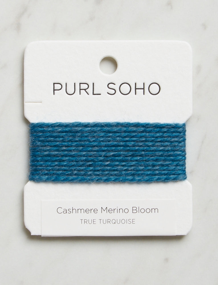 Cashmere Merino Bloom Color Cards, True Turquoise
