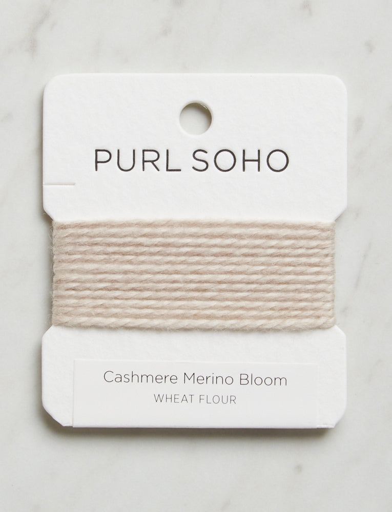 Cashmere Merino Bloom Color Cards, Wheat Flour