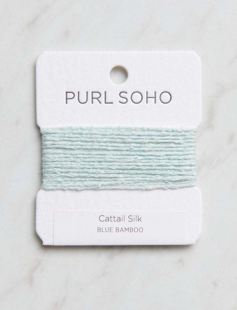 Cattail Silk Color Cards, Blue Bamboo