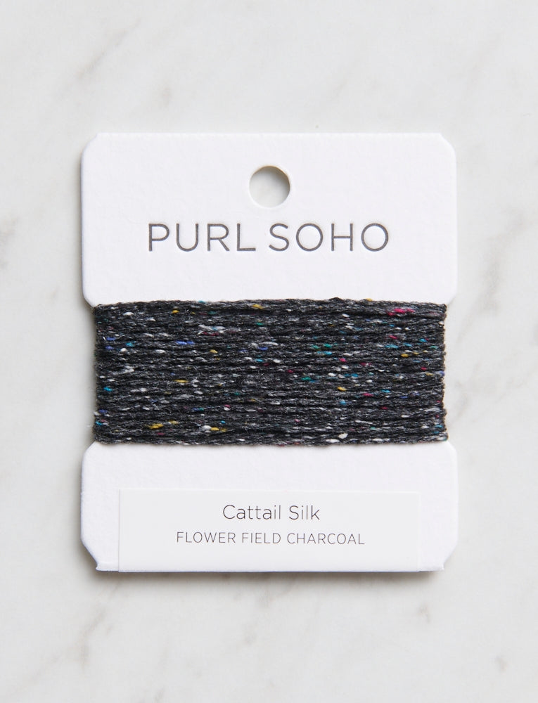 Cattail Silk Color Cards, Flower Field Charcoal