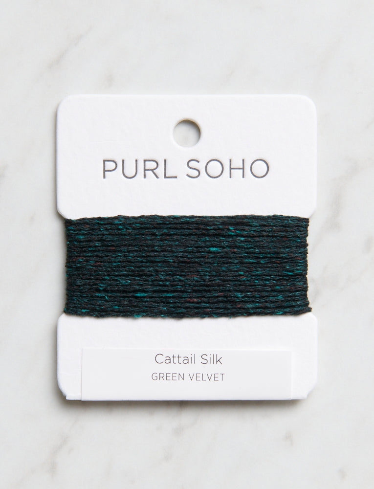 Cattail Silk Color Cards, Green Velvet