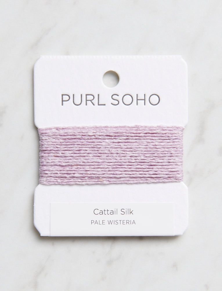 Cattail Silk Color Cards, Pale Wisteria