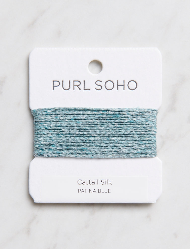 Cattail Silk Color Cards, Patina Blue