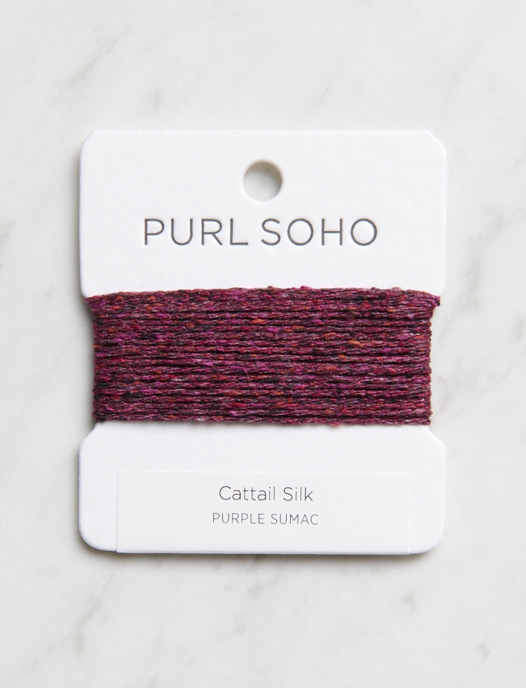 Cattail Silk Color Cards, Purple Sumac
