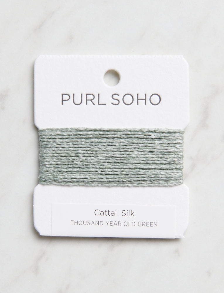 Cattail Silk Color Cards, Thousand Year Old Green