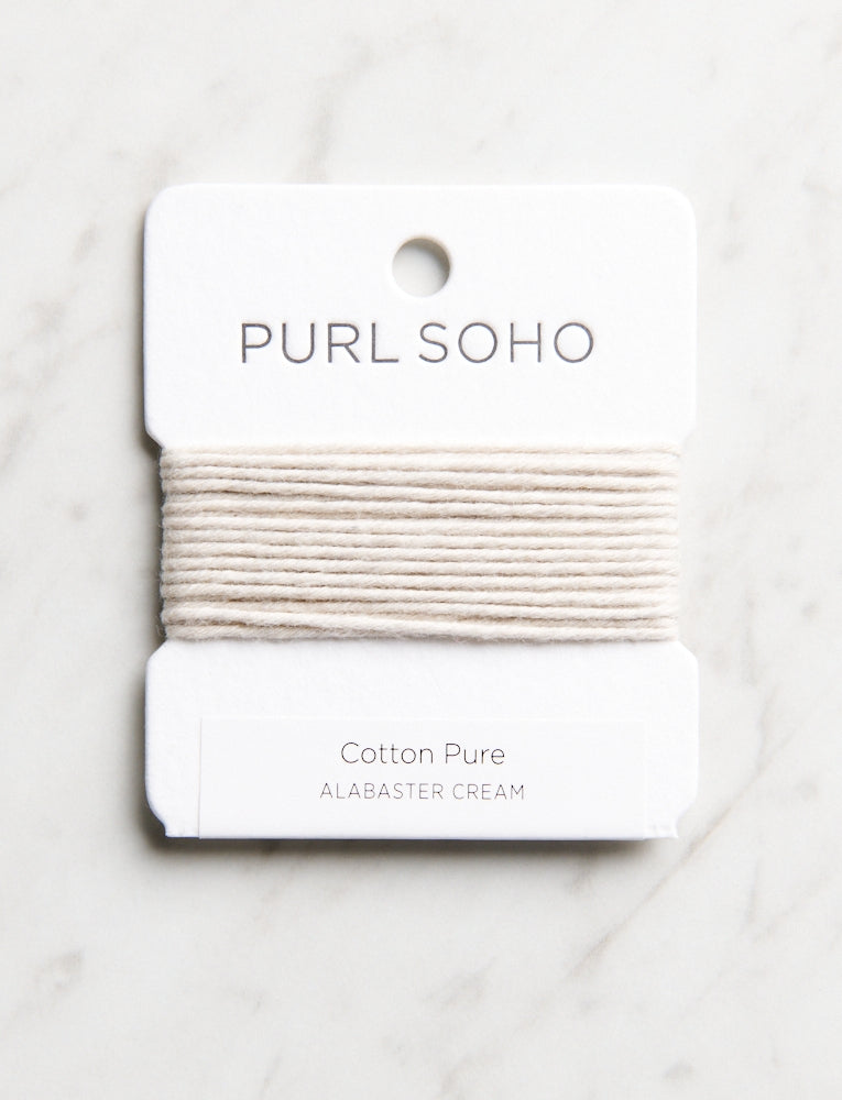 Cotton Pure Color Cards, Alabaster Cream