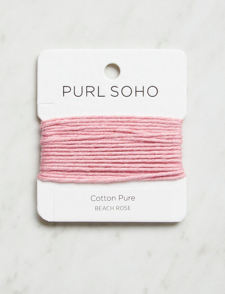 Cotton Pure Color Cards, Beach Rose