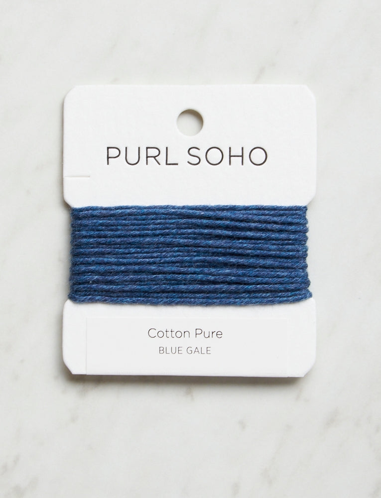 Cotton Pure Color Cards, Blue Gale