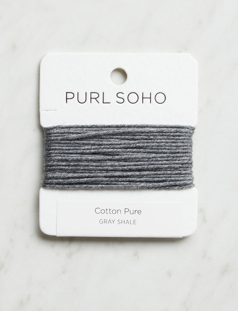 Cotton Pure Color Cards, Gray Shale