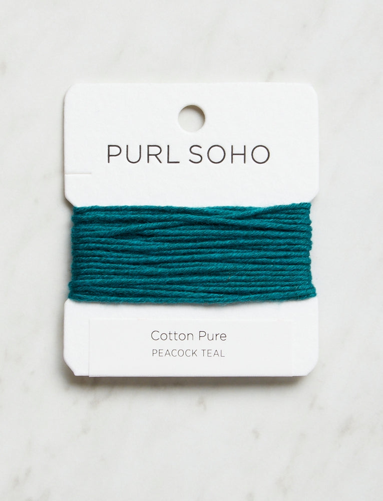 Cotton Pure Color Cards, Peacock Teal