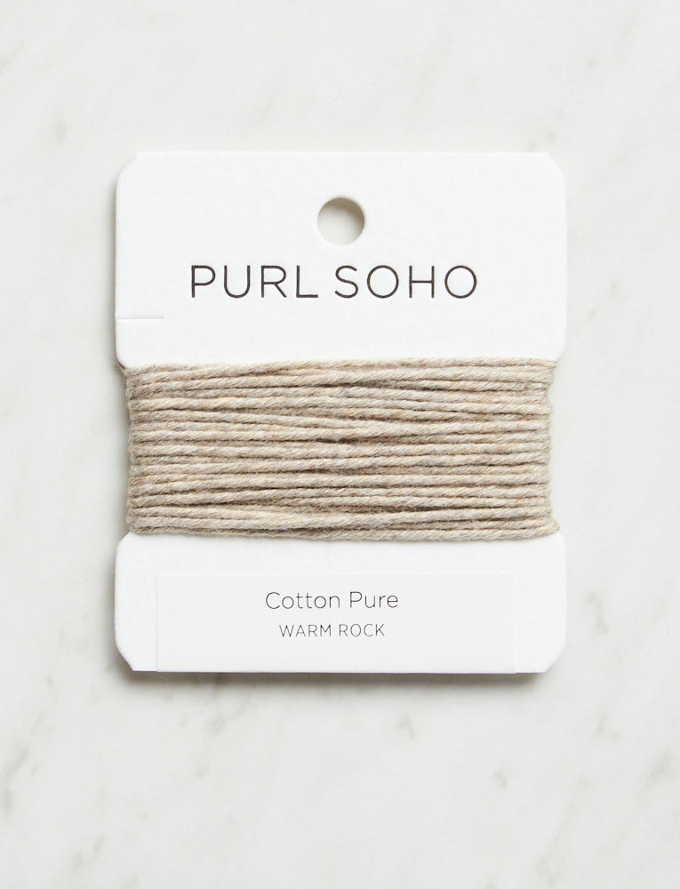 Cotton Pure Color Cards, Warm Rock