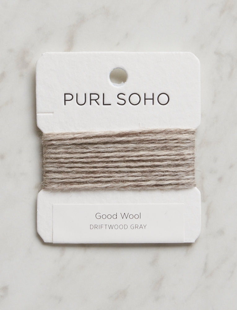 Good Wool Color Cards, Driftwood Gray, Undyed