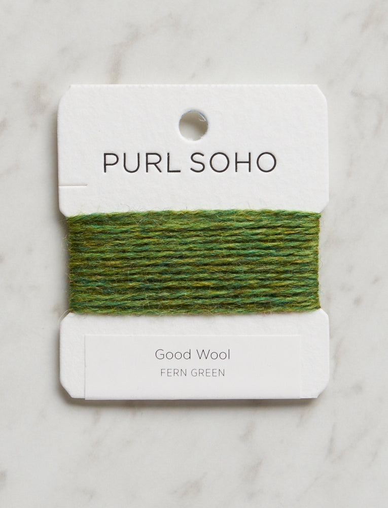 Good Wool Color Cards, Fern Green