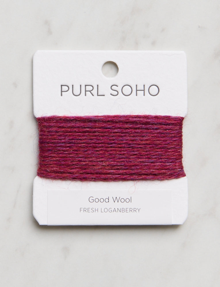 Good Wool Color Cards, Fresh Loganberry