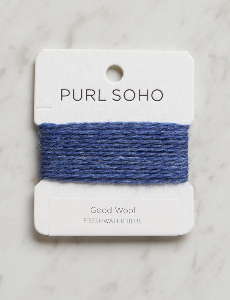 Good Wool Color Cards, Freshwater Blue