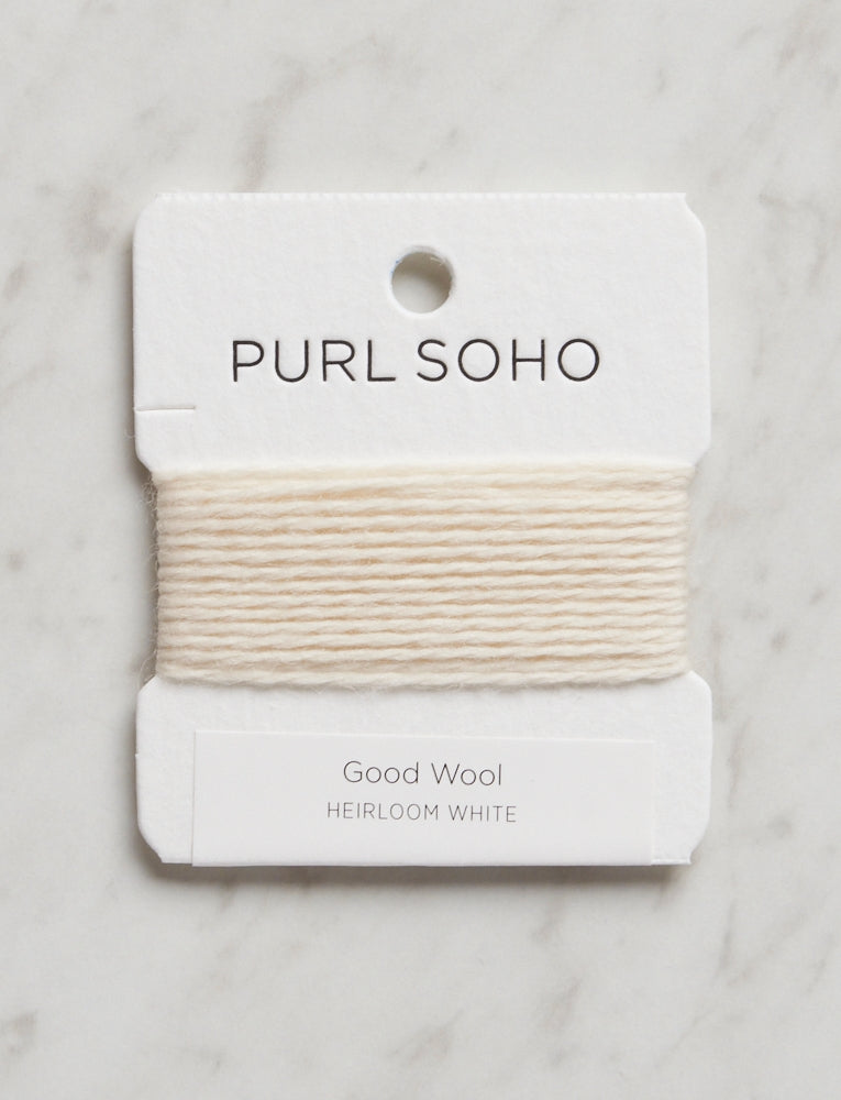Good Wool Color Cards, Heirloom White, Undyed