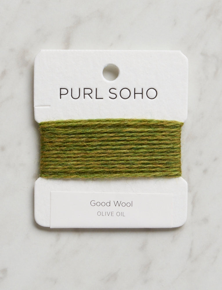Good Wool Color Cards, Olive Oil