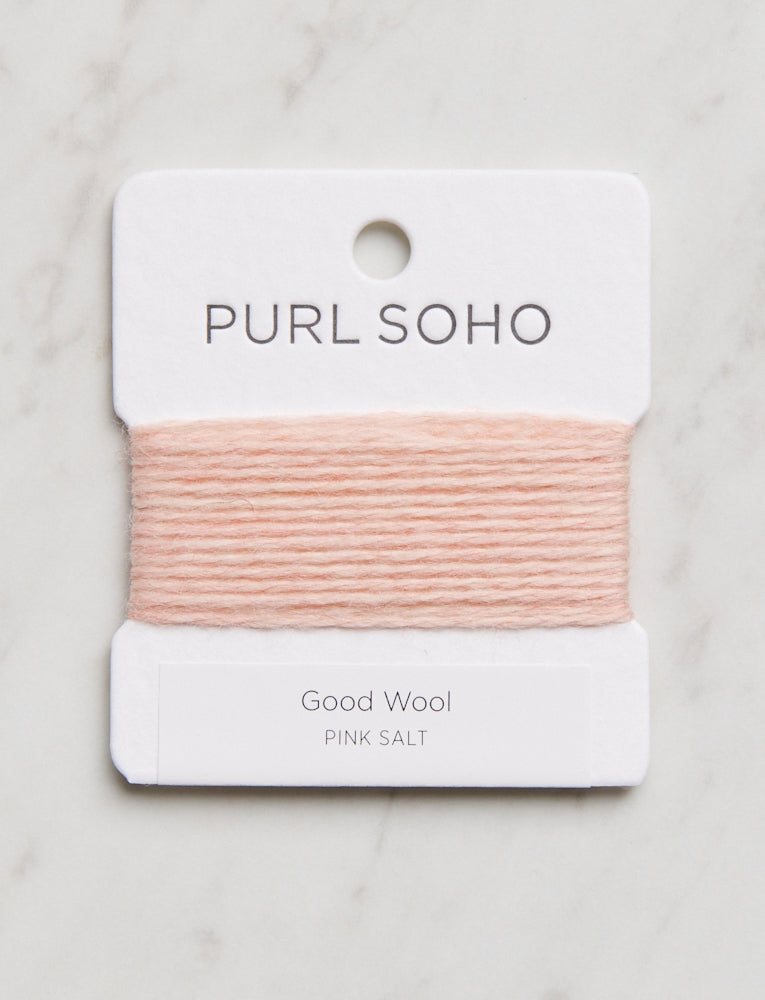 Good Wool Color Cards, Pink Salt