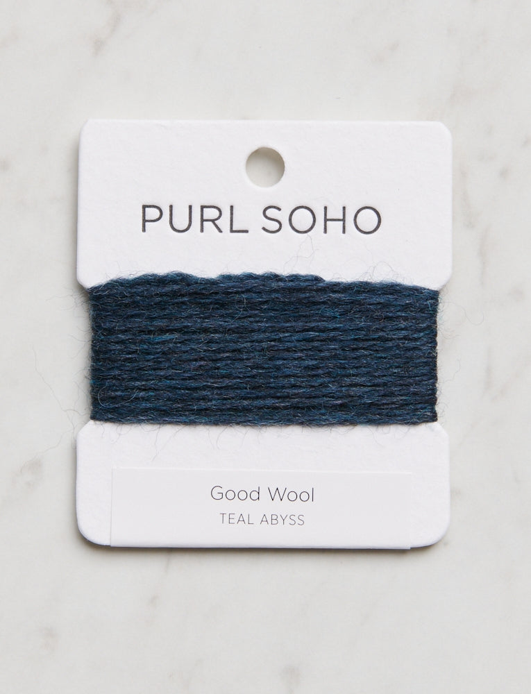 Good Wool Color Cards, Teal Abyss