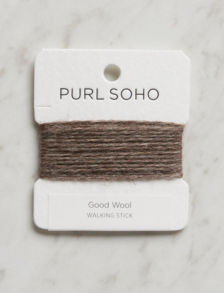 Good Wool Color Cards, Walking Stick, Undyed