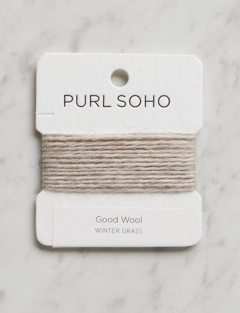 Good Wool Color Cards, Winter Grass, Undyed