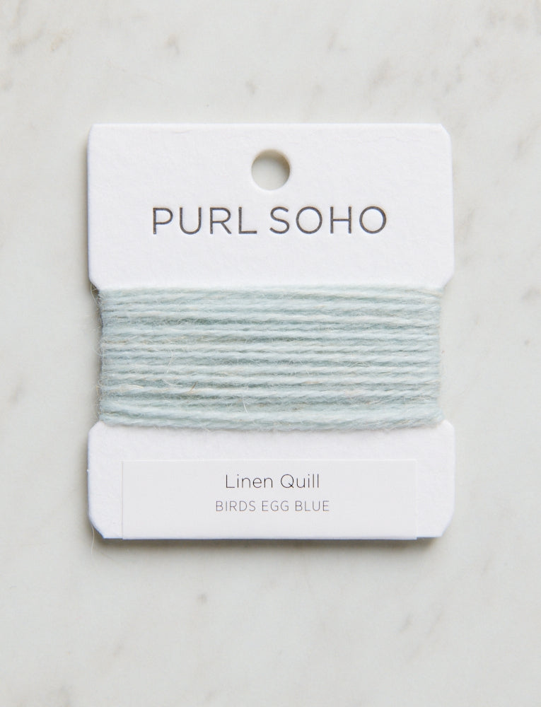 Linen Quill Color Cards, Birds Egg Blue
