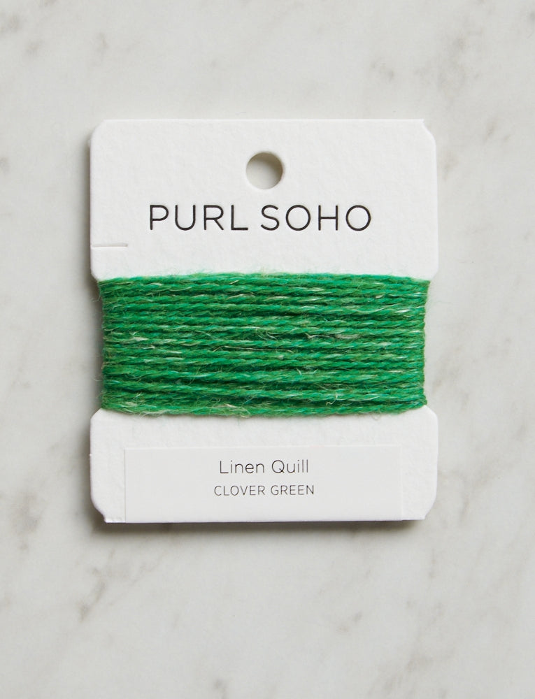 Linen Quill Color Cards, Clover Green
