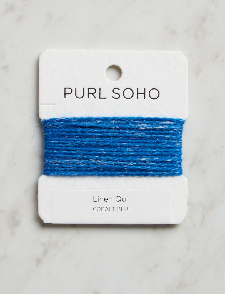 Linen Quill Color Cards, Cobalt Blue