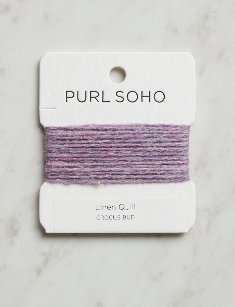 Linen Quill Color Cards, Crocus Bud
