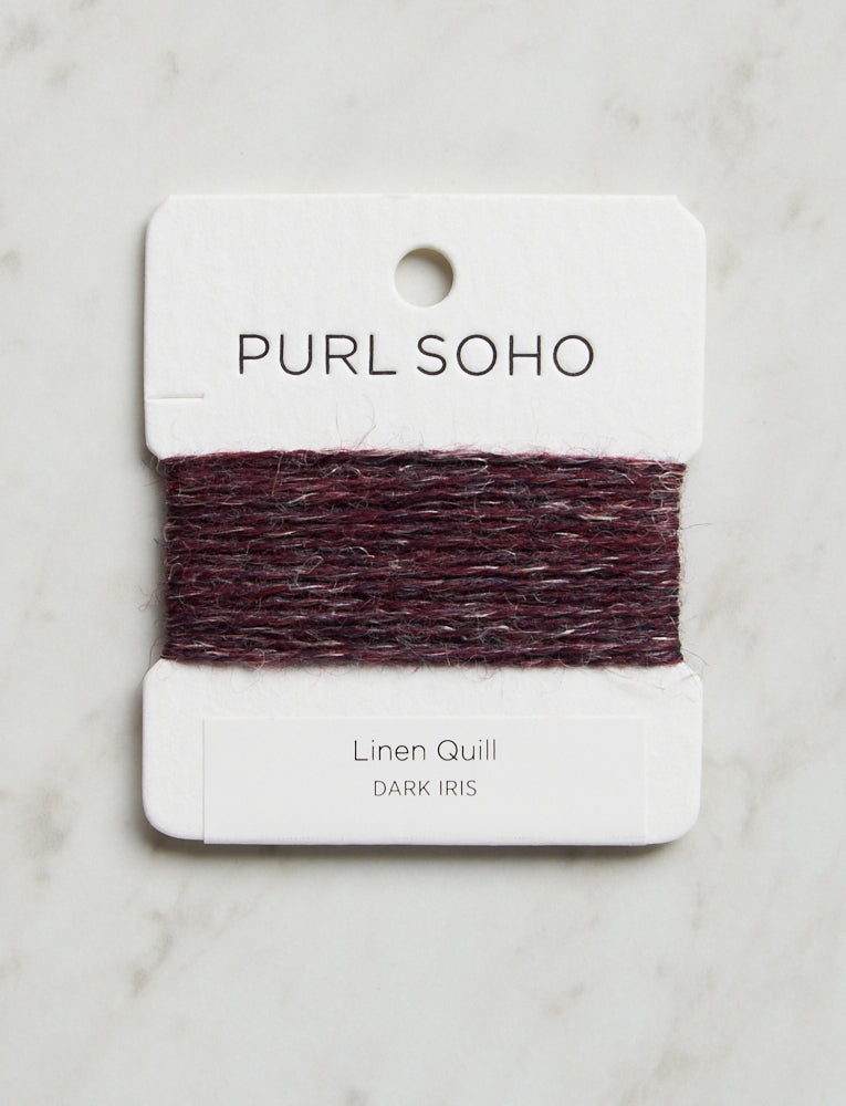 Linen Quill Color Cards, Dark Iris