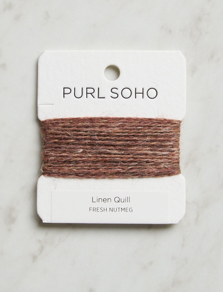Linen Quill Color Cards, Fresh Nutmeg