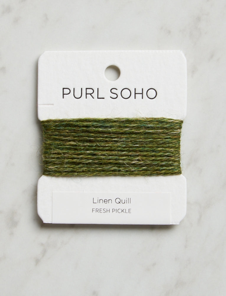 Linen Quill Color Cards, Fresh Pickle