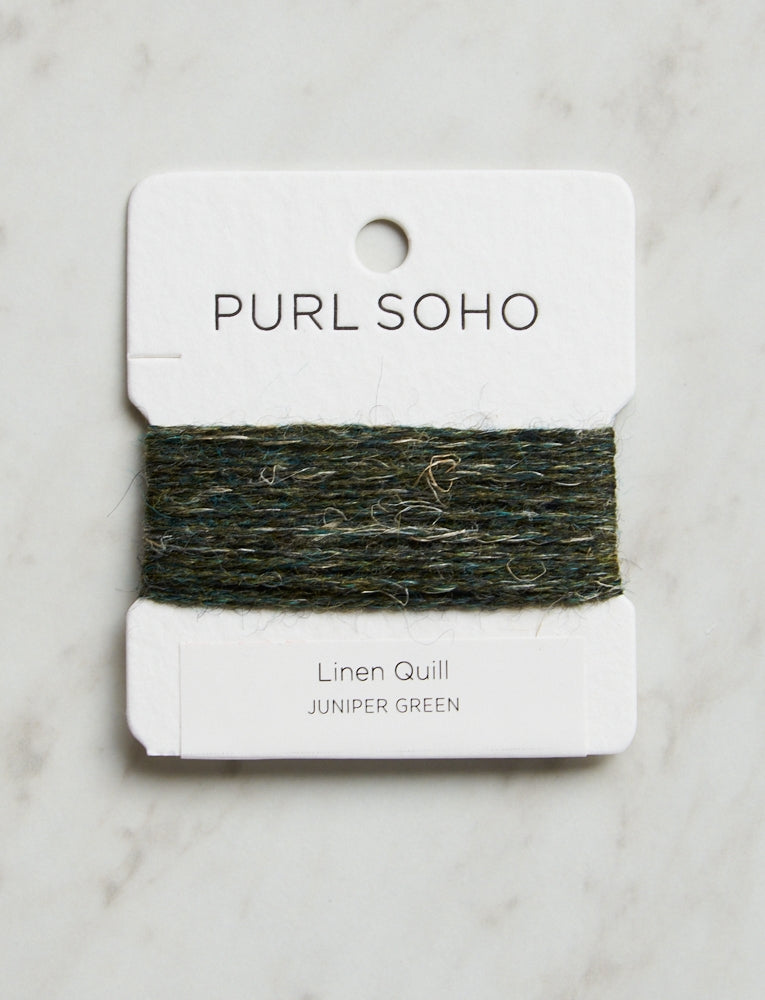 Linen Quill Color Cards, Juniper Green