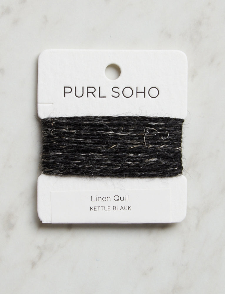 Linen Quill Color Cards, Kettle Black